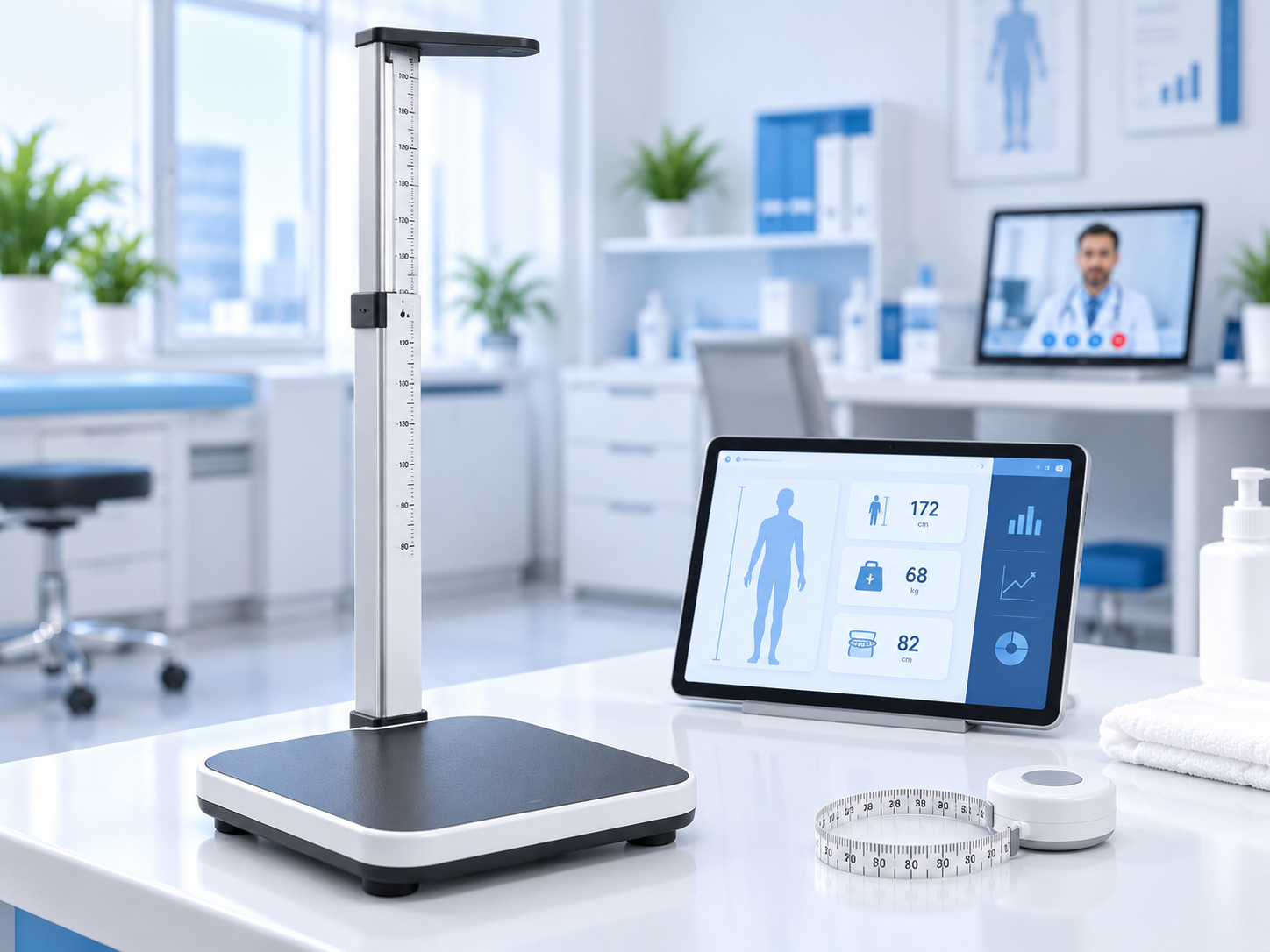 Imagen de referencia de Balanza y estadiómetro para telesalud