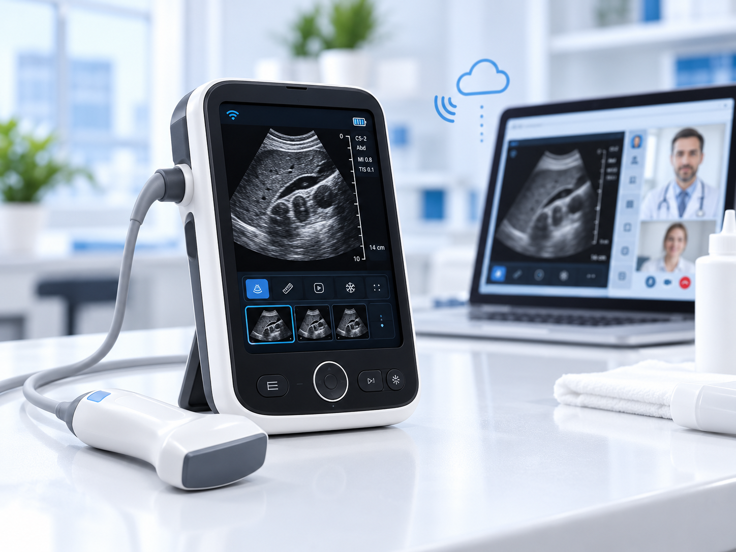 Imagen de referencia de Ecógrafo portátil para telesalud