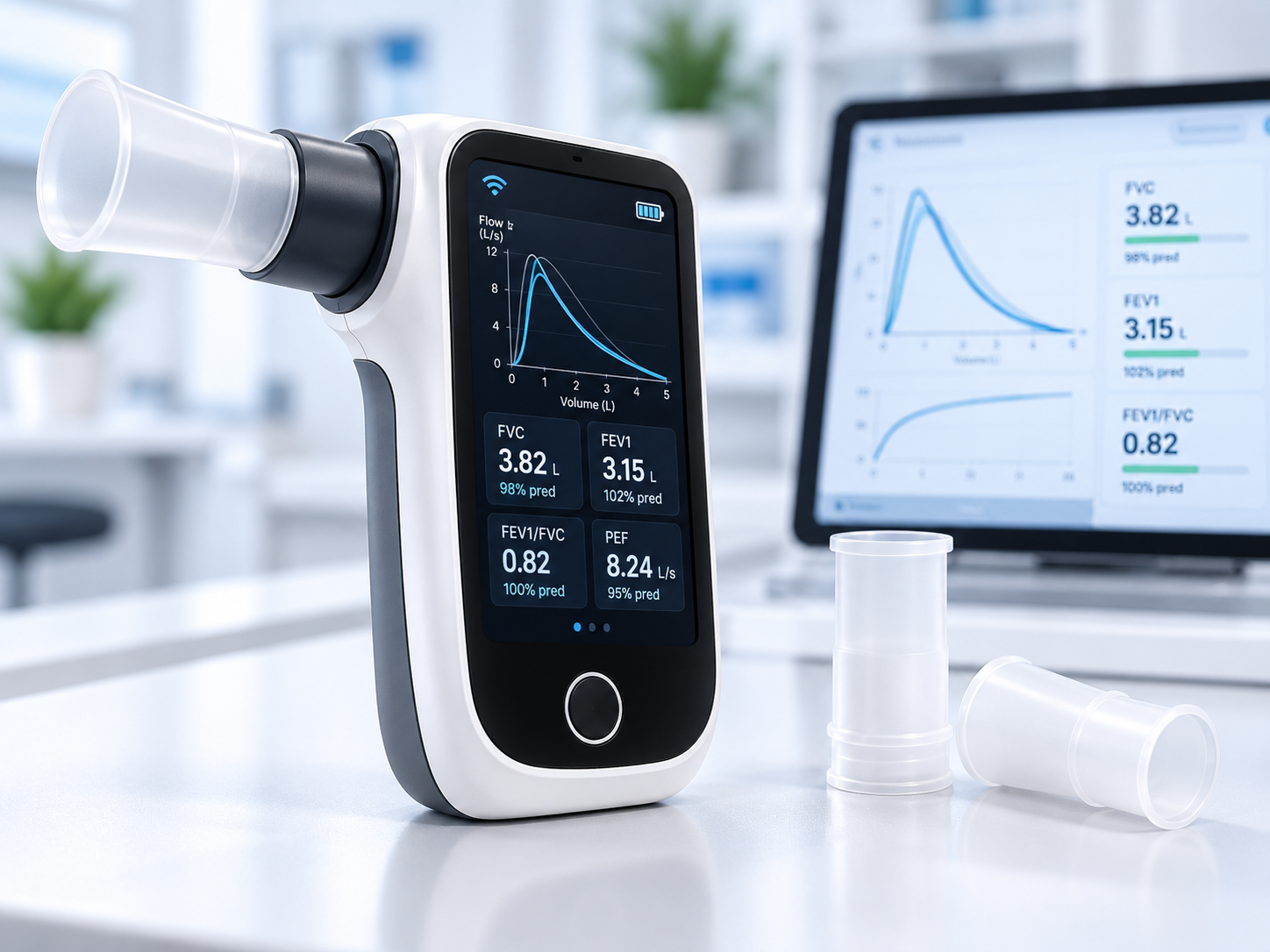 Imagen de referencia de Espirómetro para telesalud
