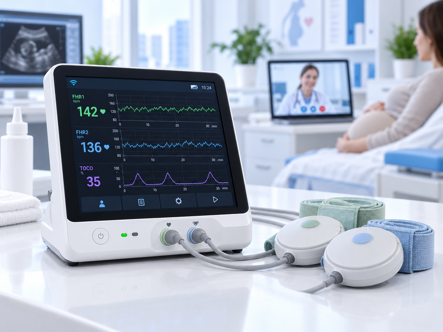 Imagen de referencia de Monitor fetal para telesalud
