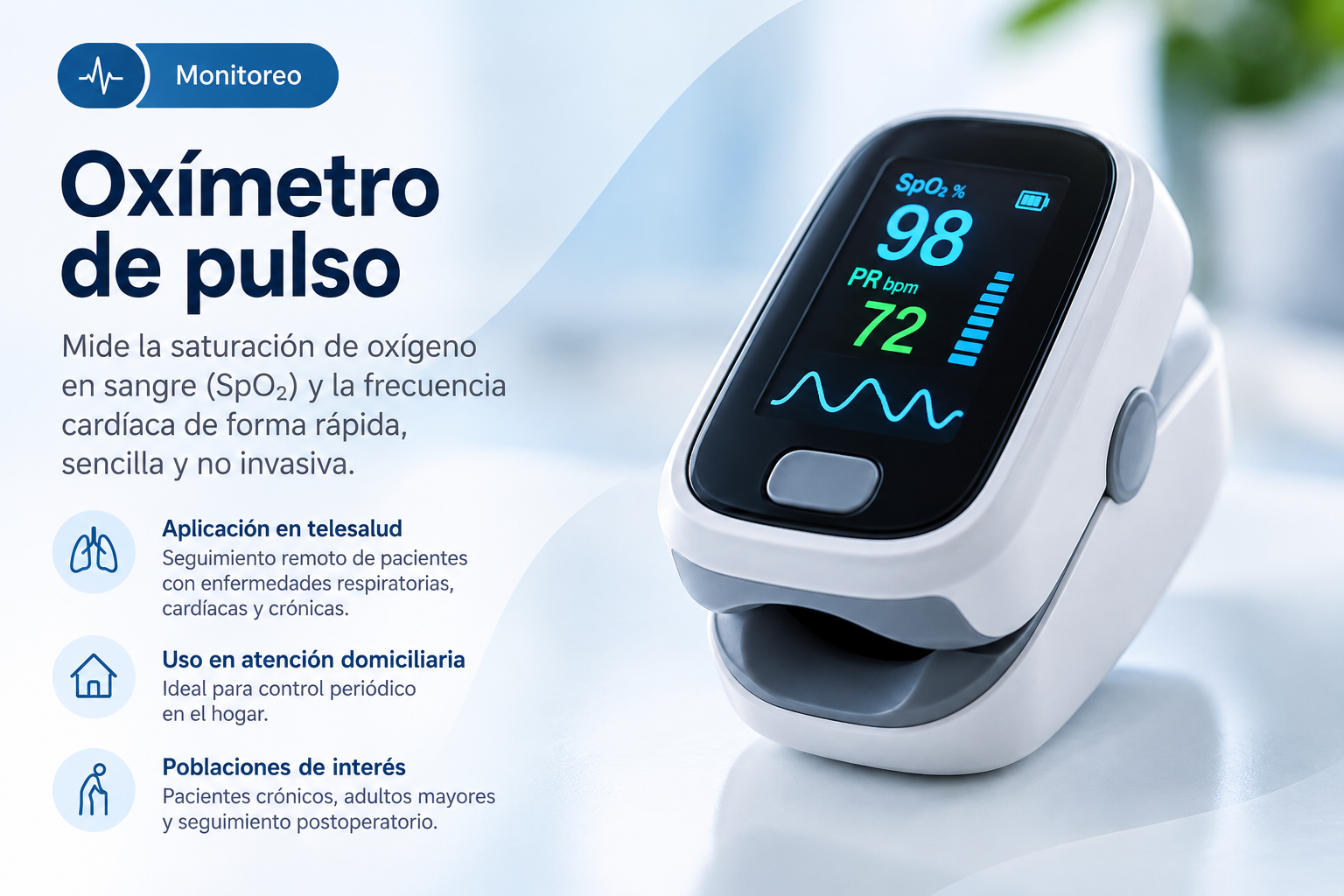 Imagen de referencia de Oxímetro para telesalud