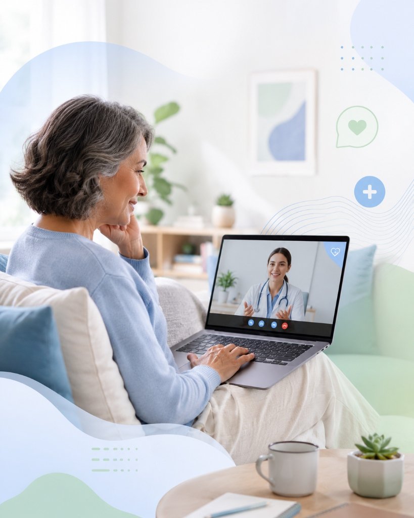Orientación en salud y atención médica a distancia desde casa